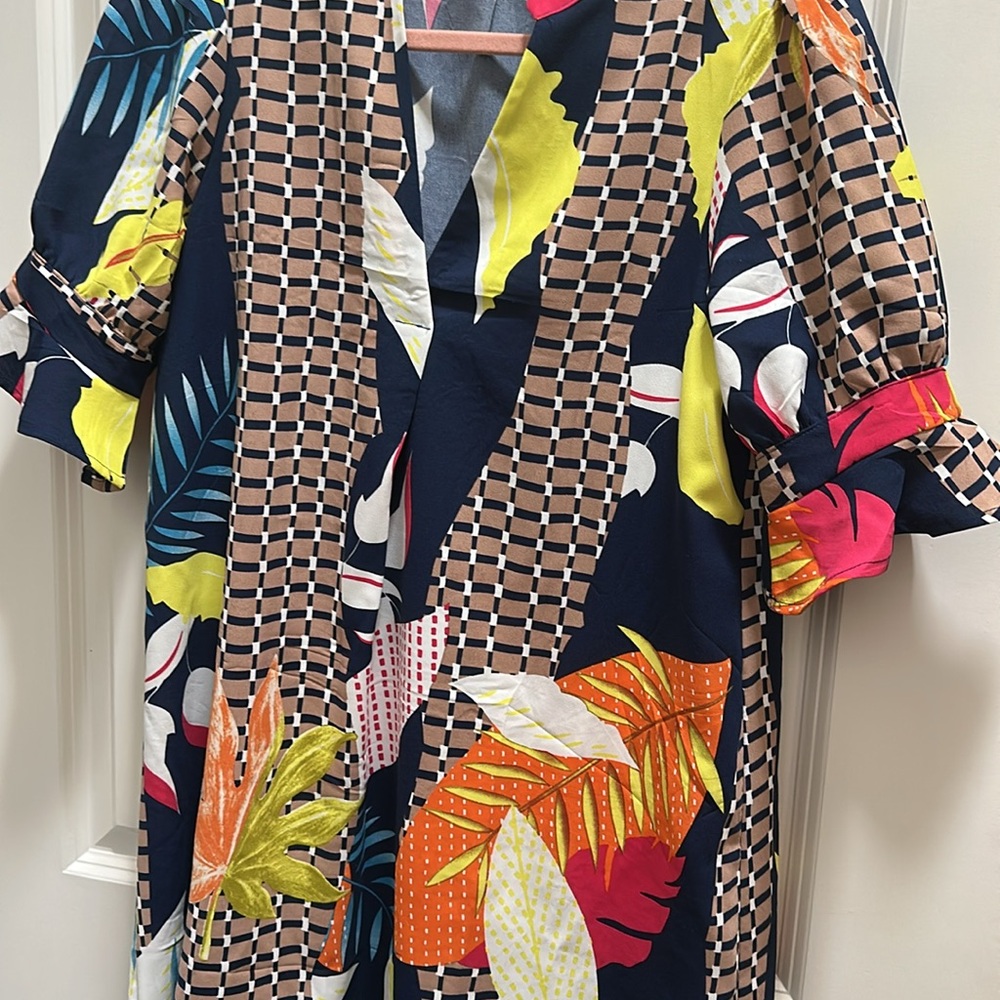 Colorful Patterned Dress - Picture 8 of 8